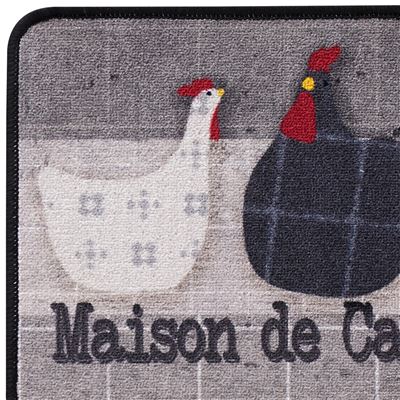 Tapis de cuisine poules