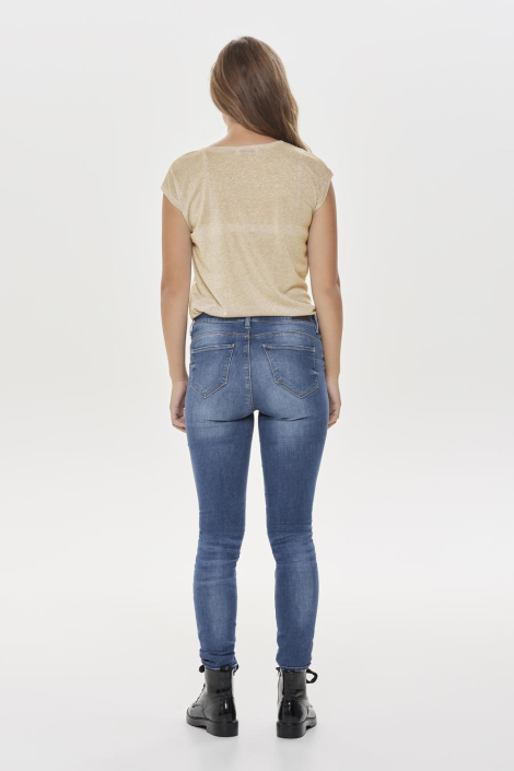 Only gouden dames t-shirt