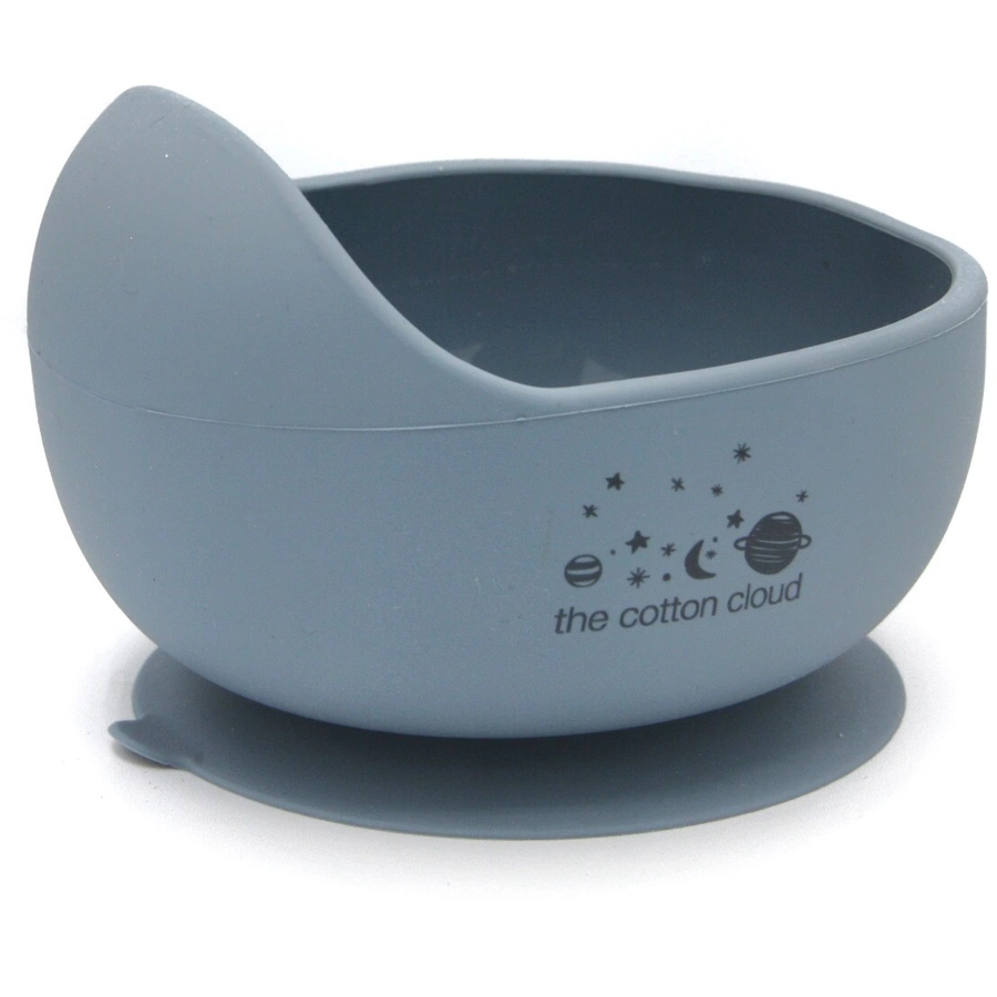 the cotton cloud Esslernschüssel aus Silikon Smokey Blue