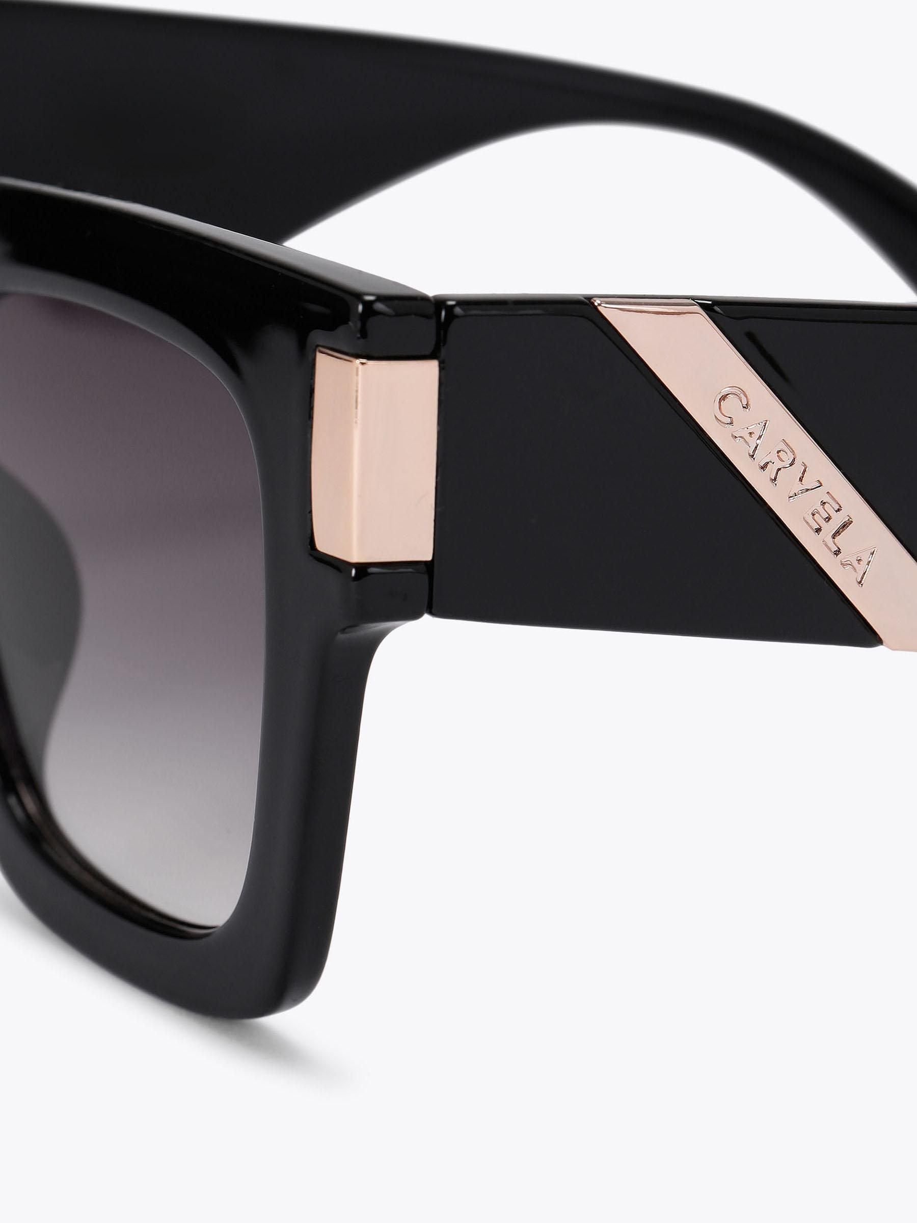 Zwart - Carvela Chunky Flare Sunglasses