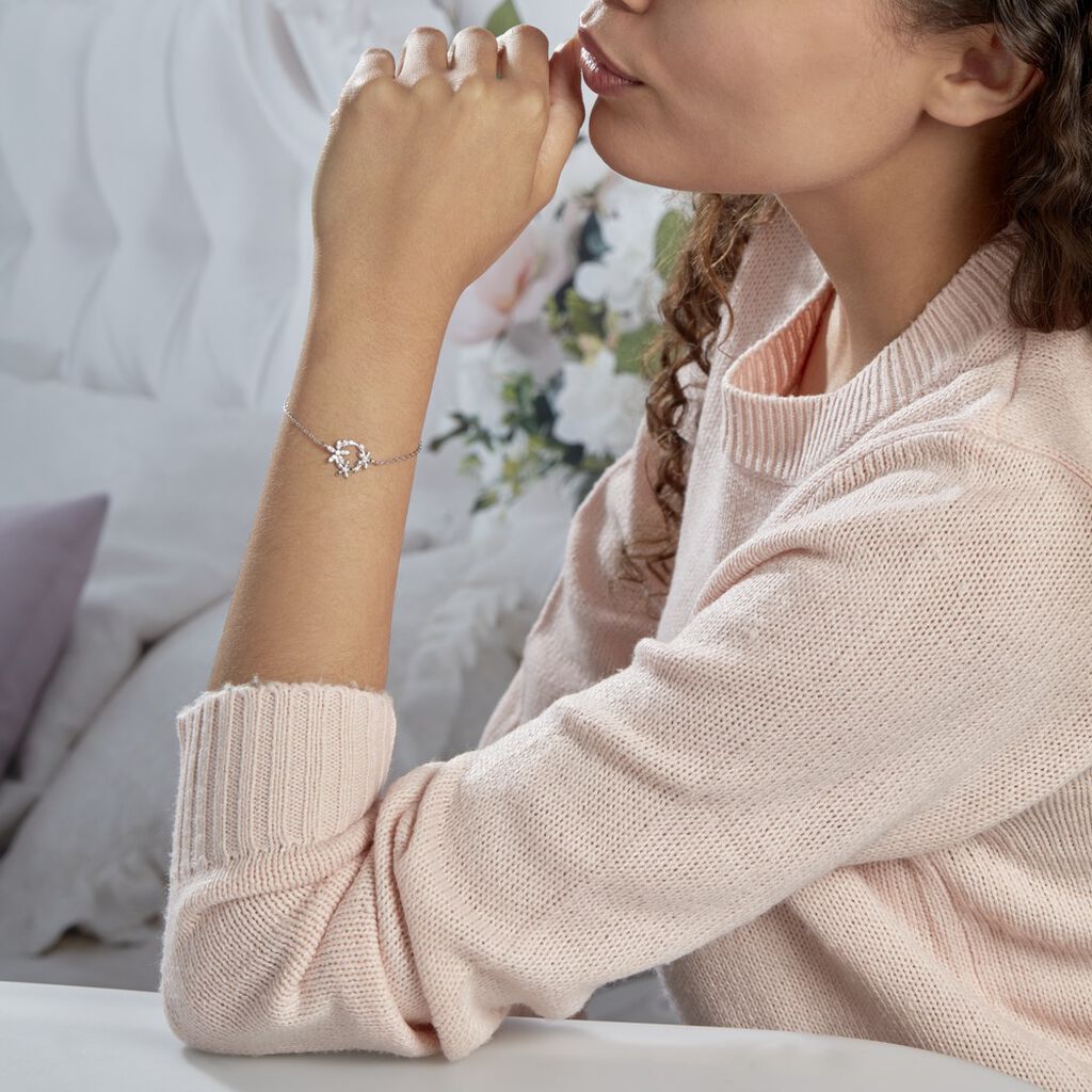 Bracelet Elinia Argent Blanc Oxyde De Zirconium