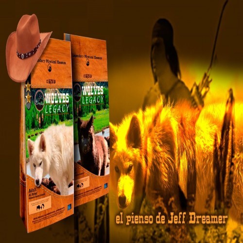Wolves Legacy, ração para todas as raças adultas, com sabores de carne bovina, aves e salmão.
