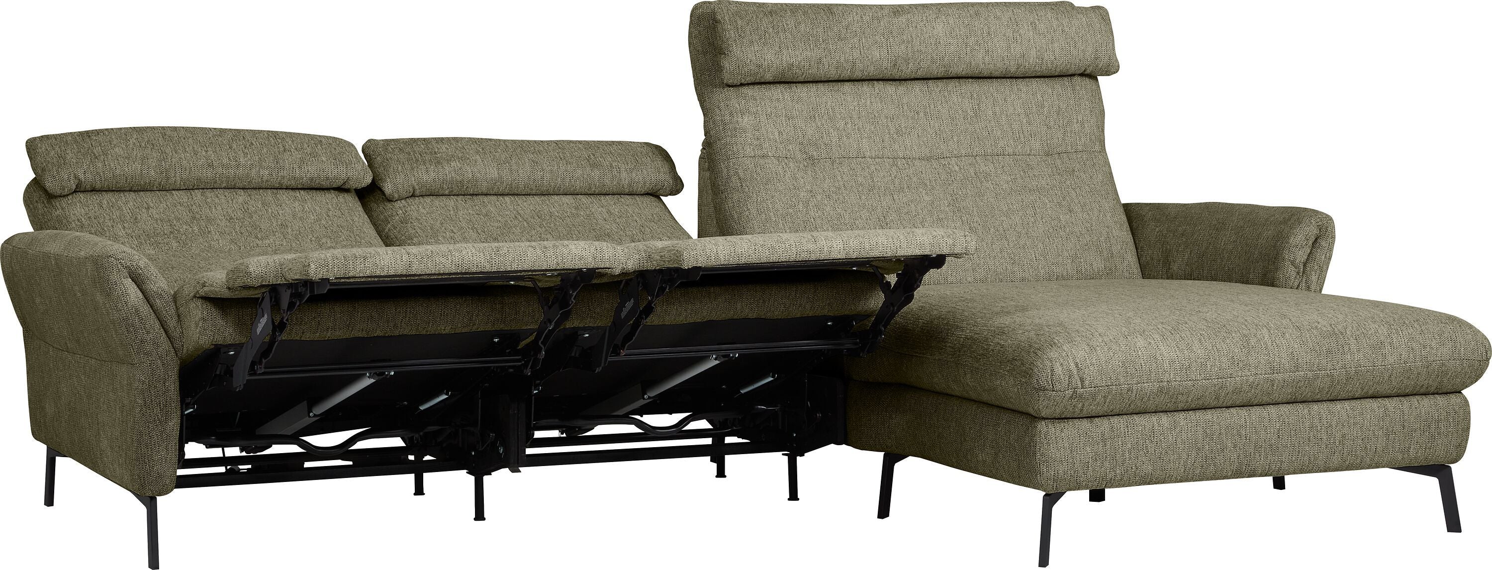 SEBO Ecksofa - Olive / B: 284.0 cm x T: 161.0 cm x H: 84.0 cm