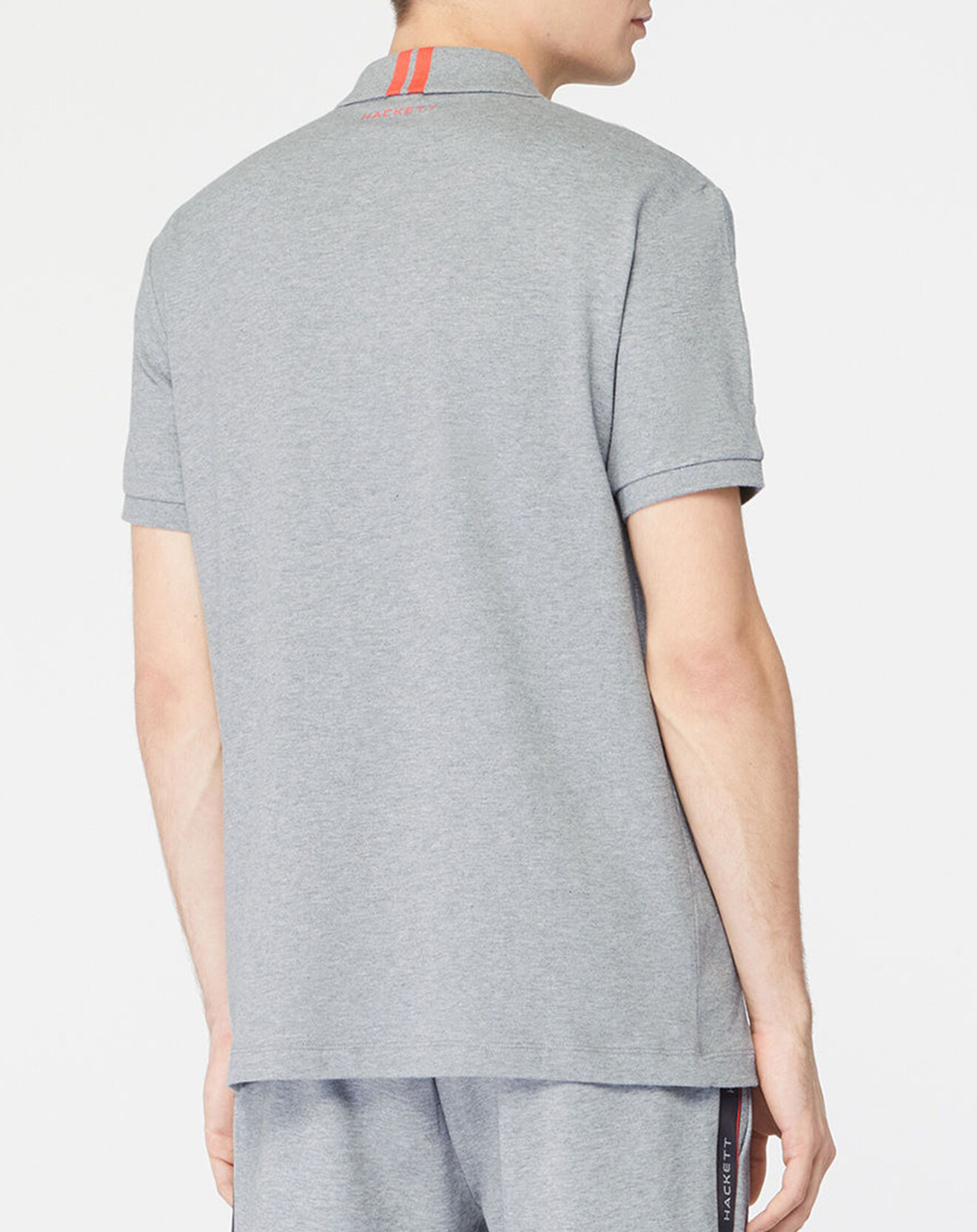 Hackett London Polo Regular Fit Aston Martin Racing gris chiné