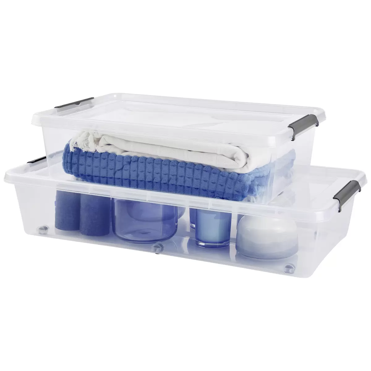 Unterbettroller 35L inkl. Deckel, Lars Homezone Transparent
