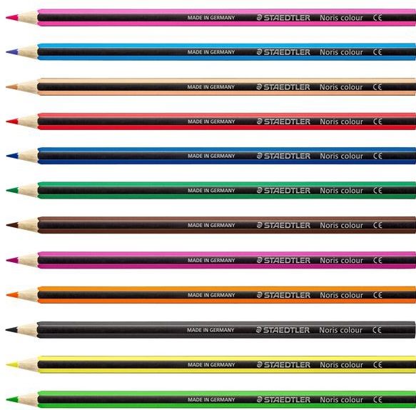 Kleurpotlood Staedtler Noris 185 Rood - Omdoos A 12 Stuk - 12 Stuks