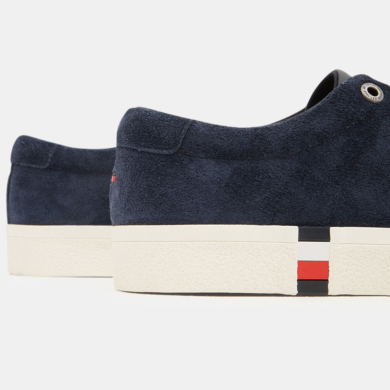 Tommy Hilfiger Baskets en Velours de Cuir Corporate bleu marine