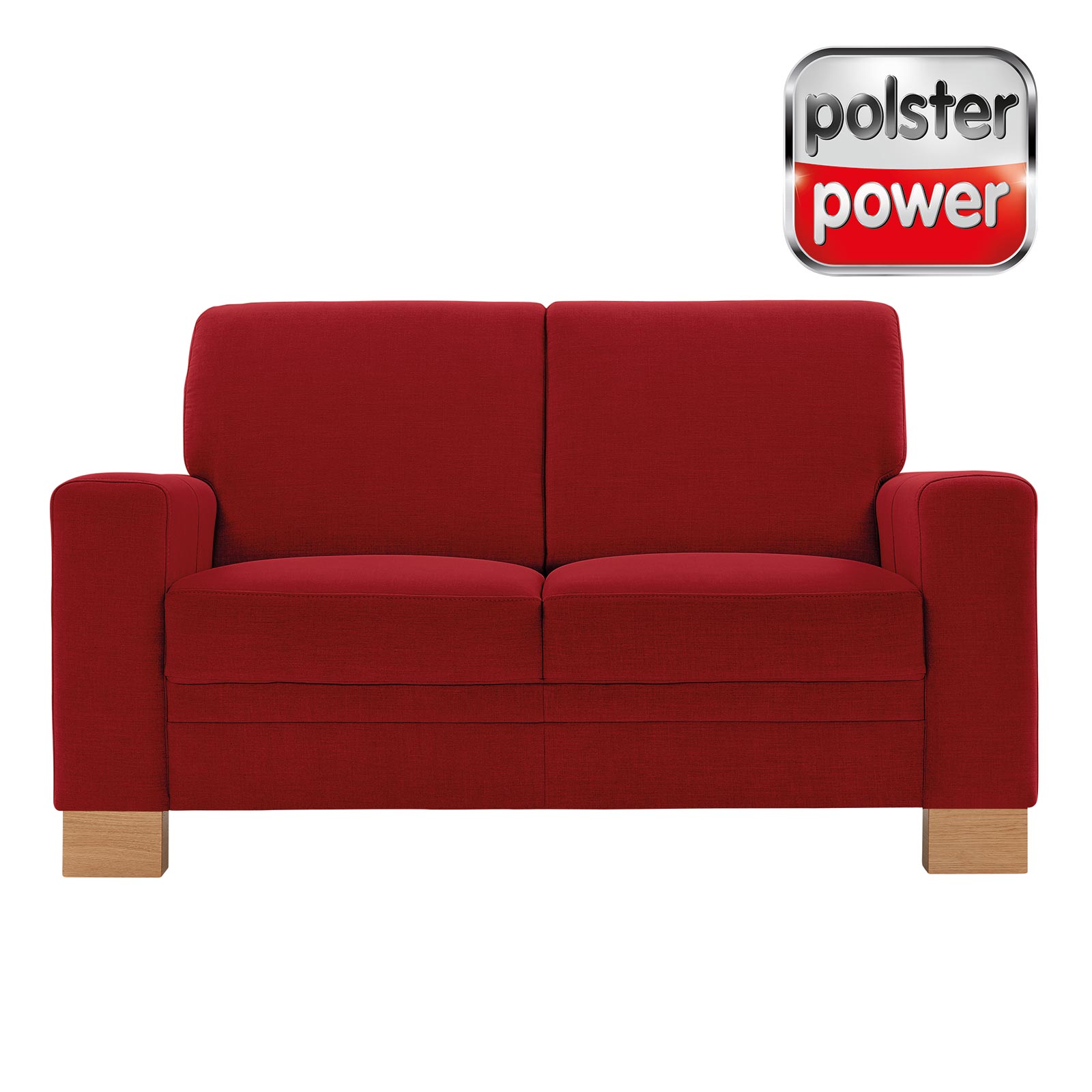 polsterpower 2-Sitzer-Sofa - Miro bordeaux - Basismodell