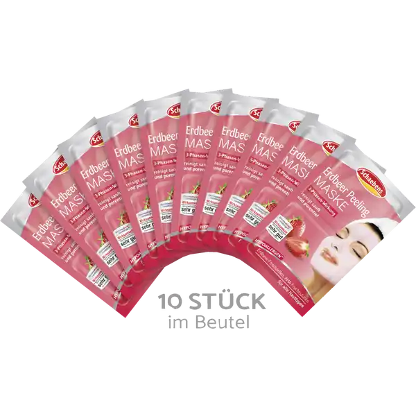 Erdbeer Peeling Maske 10er Beutel