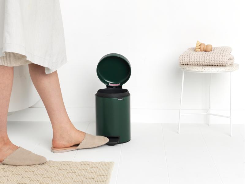 Brabantia Kosmetikeimer NewIcon 3 l, Dunkelgrün Eimer