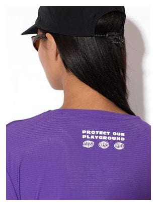 Maillot manches courtes Running Circle Legend Violet Femme