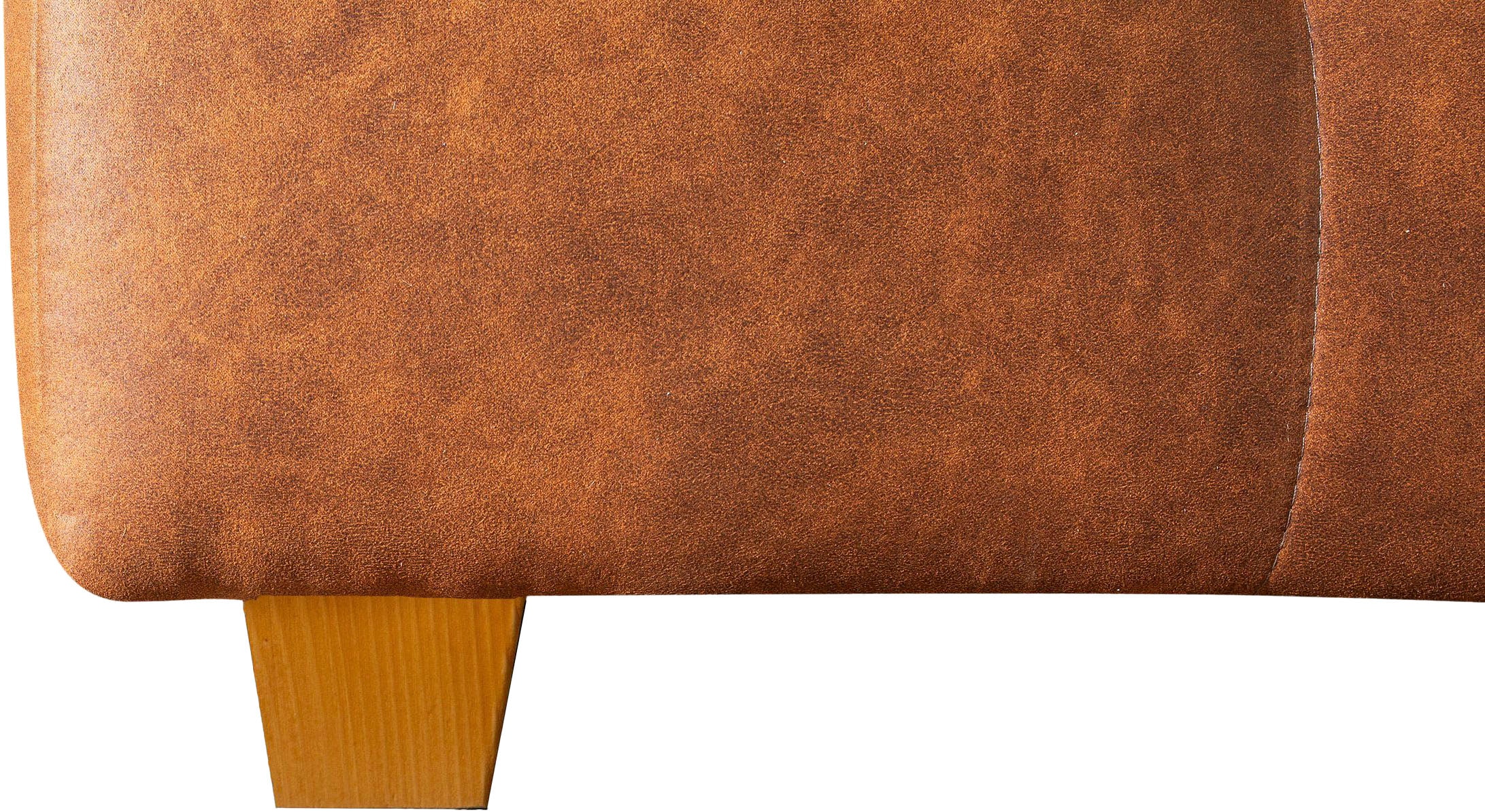 COLLECTION AB Schlafsofa »Bella, B: 196 cm, Liegefl. 145x196 cm« mit Bettfunktion, Bettkasten & 2 Armlehnenkissen, Federkern