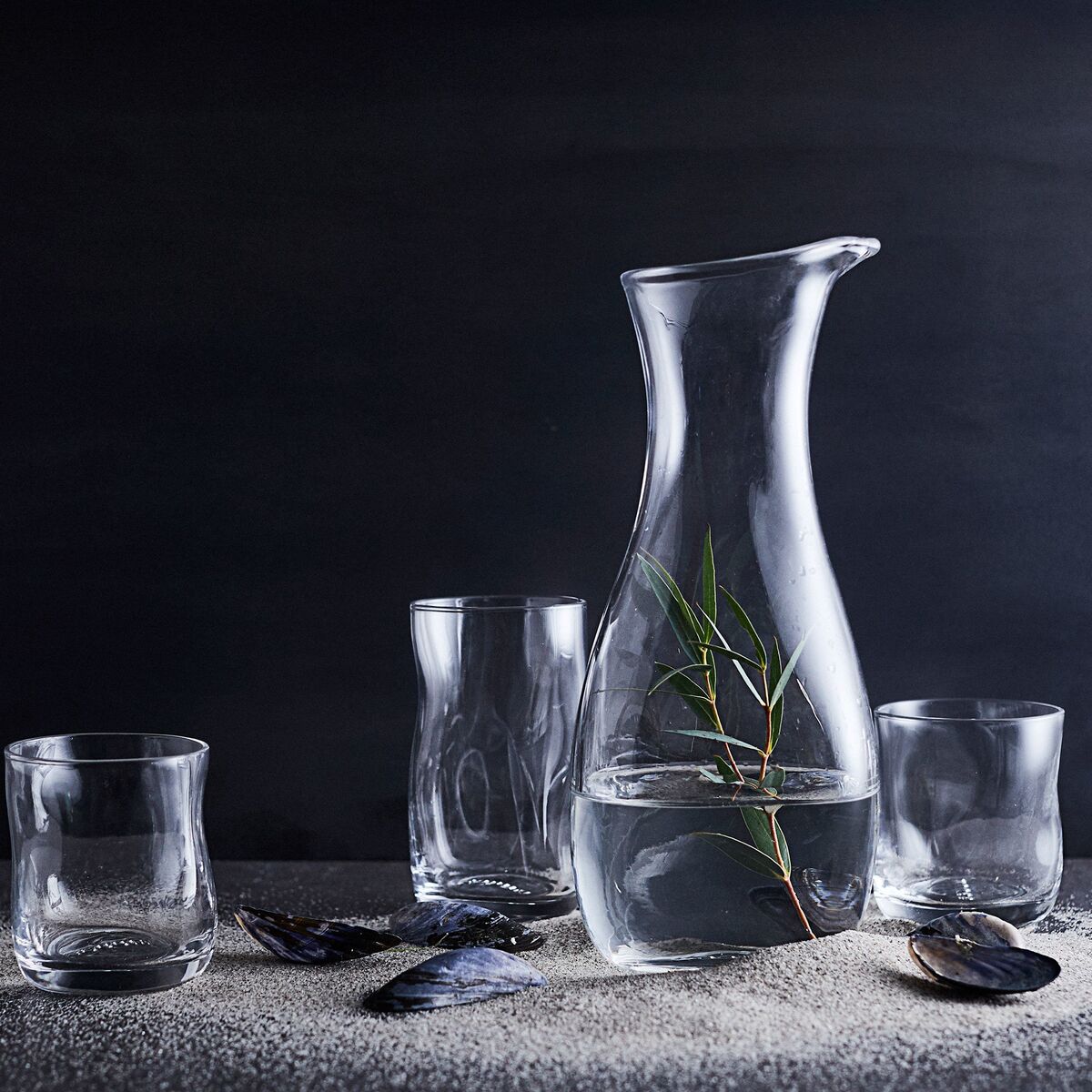 Furo glass 9 cm, 4 stk, klar