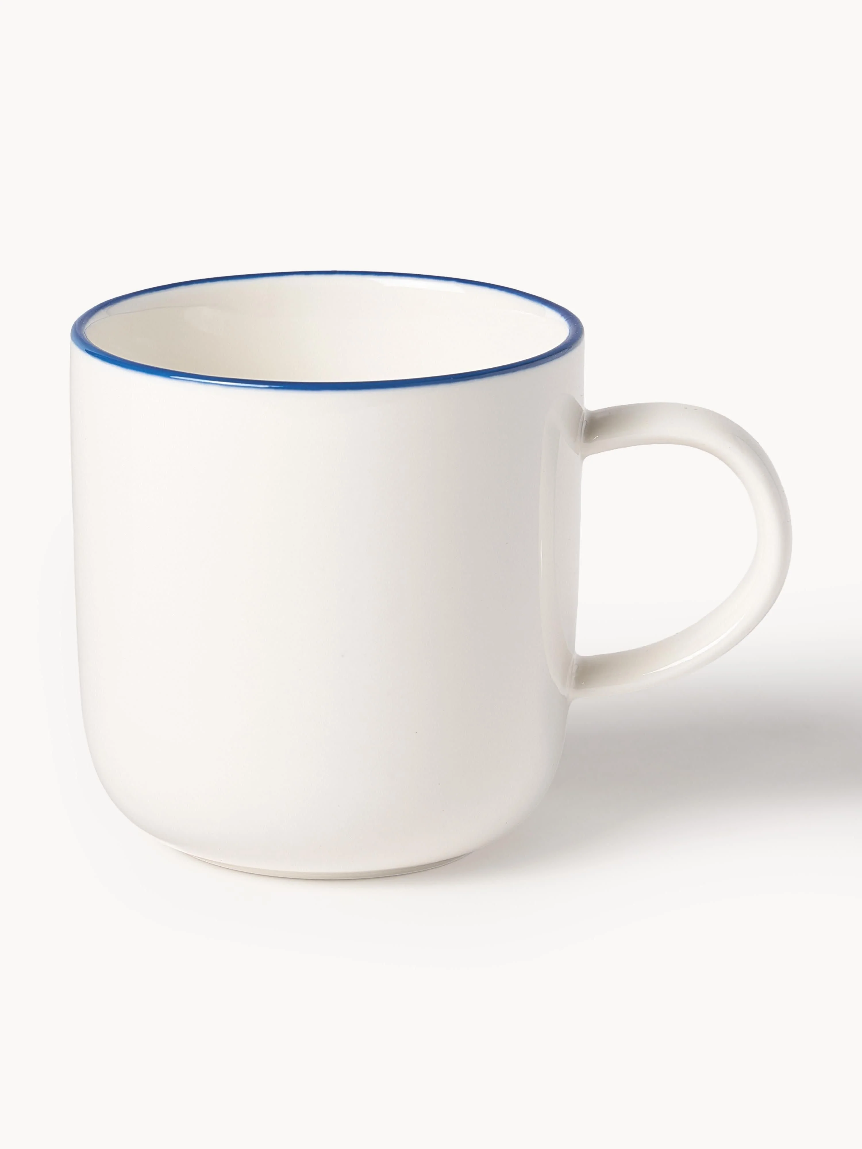 Porseleinen koffiekopjes Facile met schotels, 2 stuks