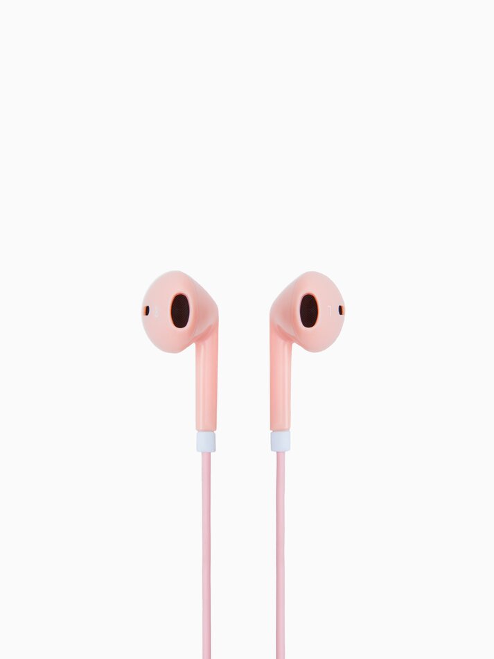Fones de ouvido Bluetooth com microfone e controle de reprodução - Rosa