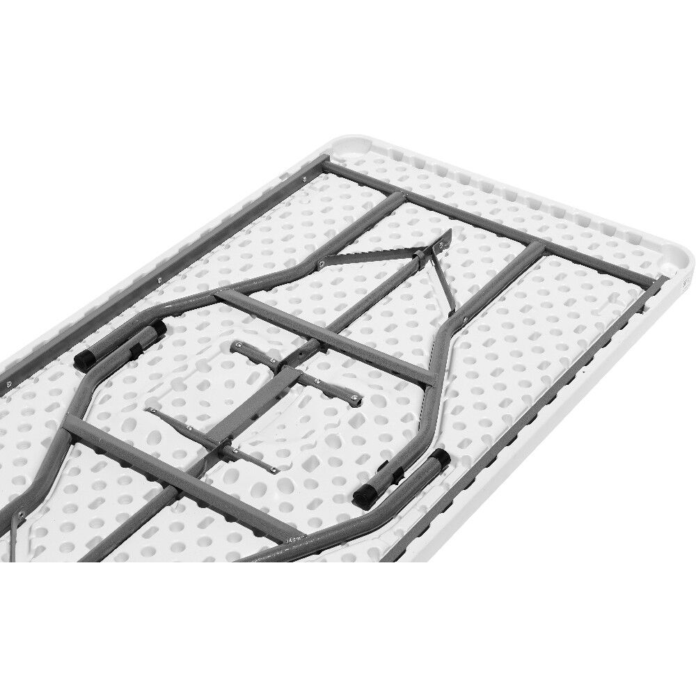 Table rectangulaire pliante blanche 6 personnes