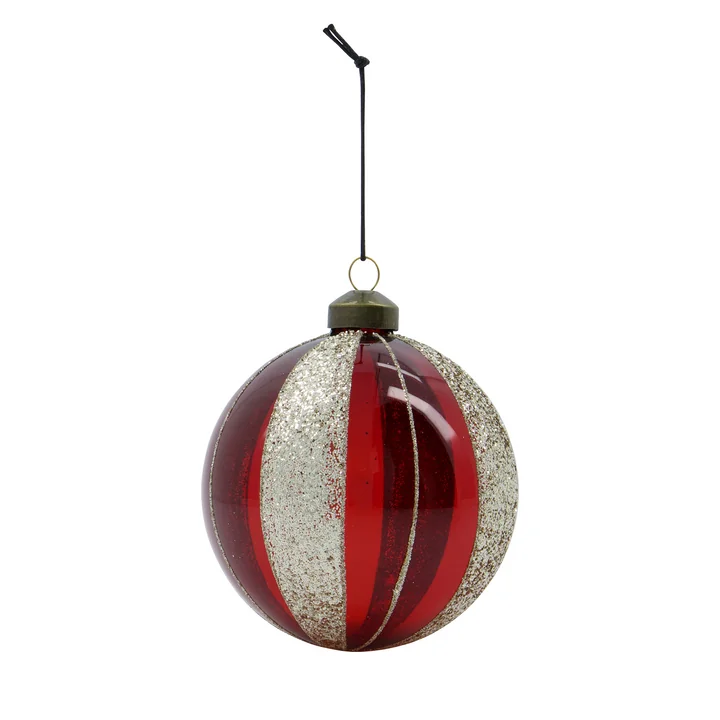 House Doctor - Mult Ornament, Ø 10 cm, burgund
