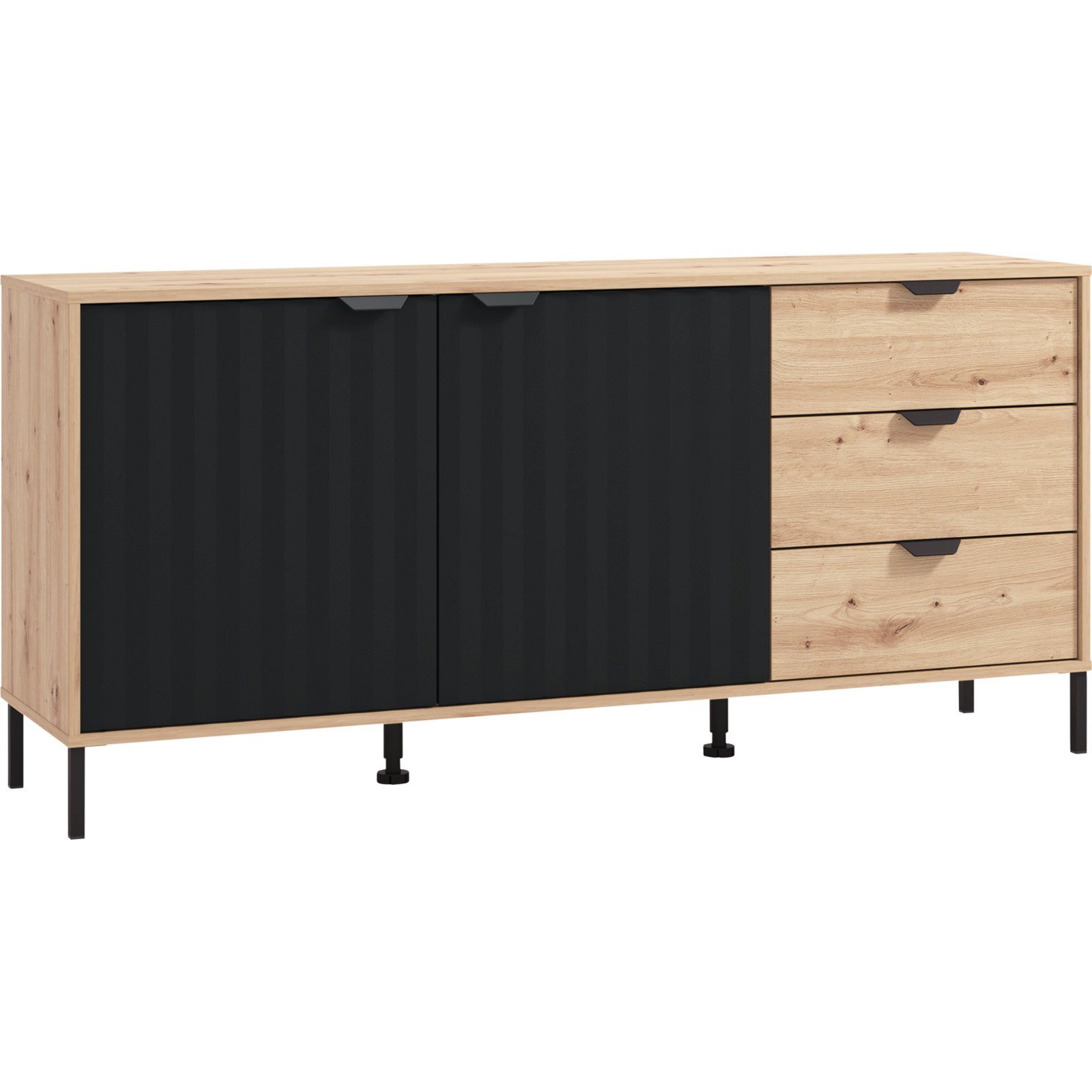 TV-Möbel Vandea, Dekor Eiche Artisan, 157 cm