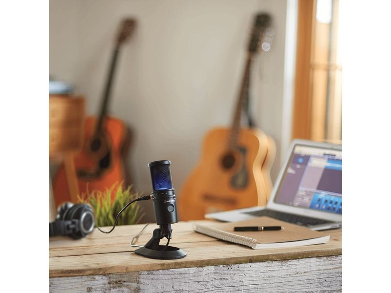 Audio-Technica Kondensatormikrofon AT2020USB-X USB-Mikrofon mit Kophöreranschluss