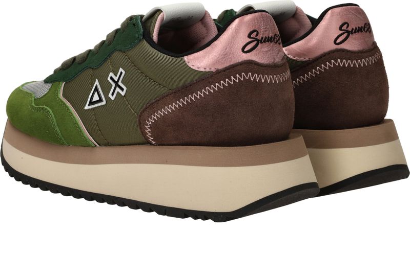 SUN68 Big Ally Solid Sneakers Groen Dames