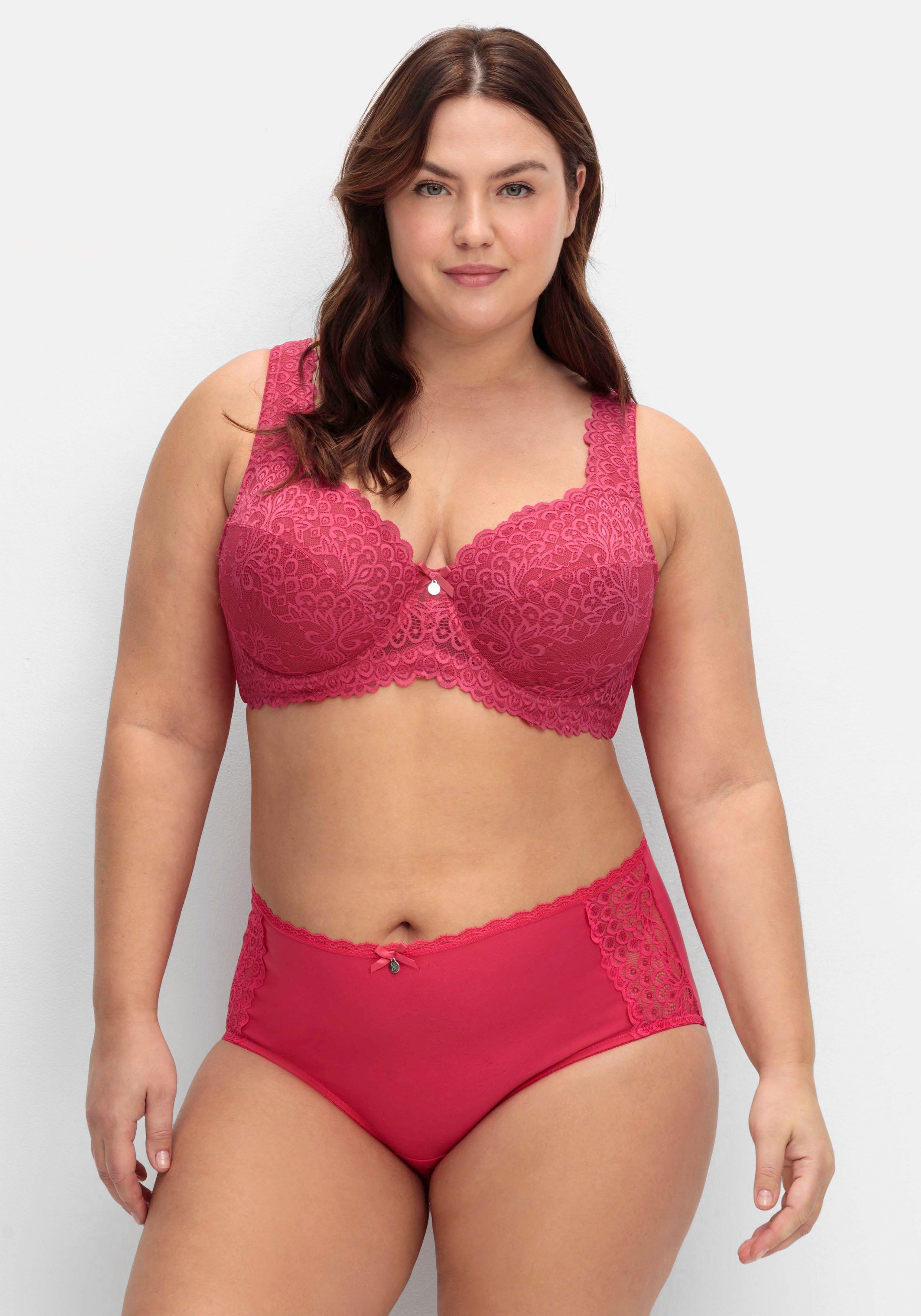 Bügel-BH mit Stickerei-Spitze allover