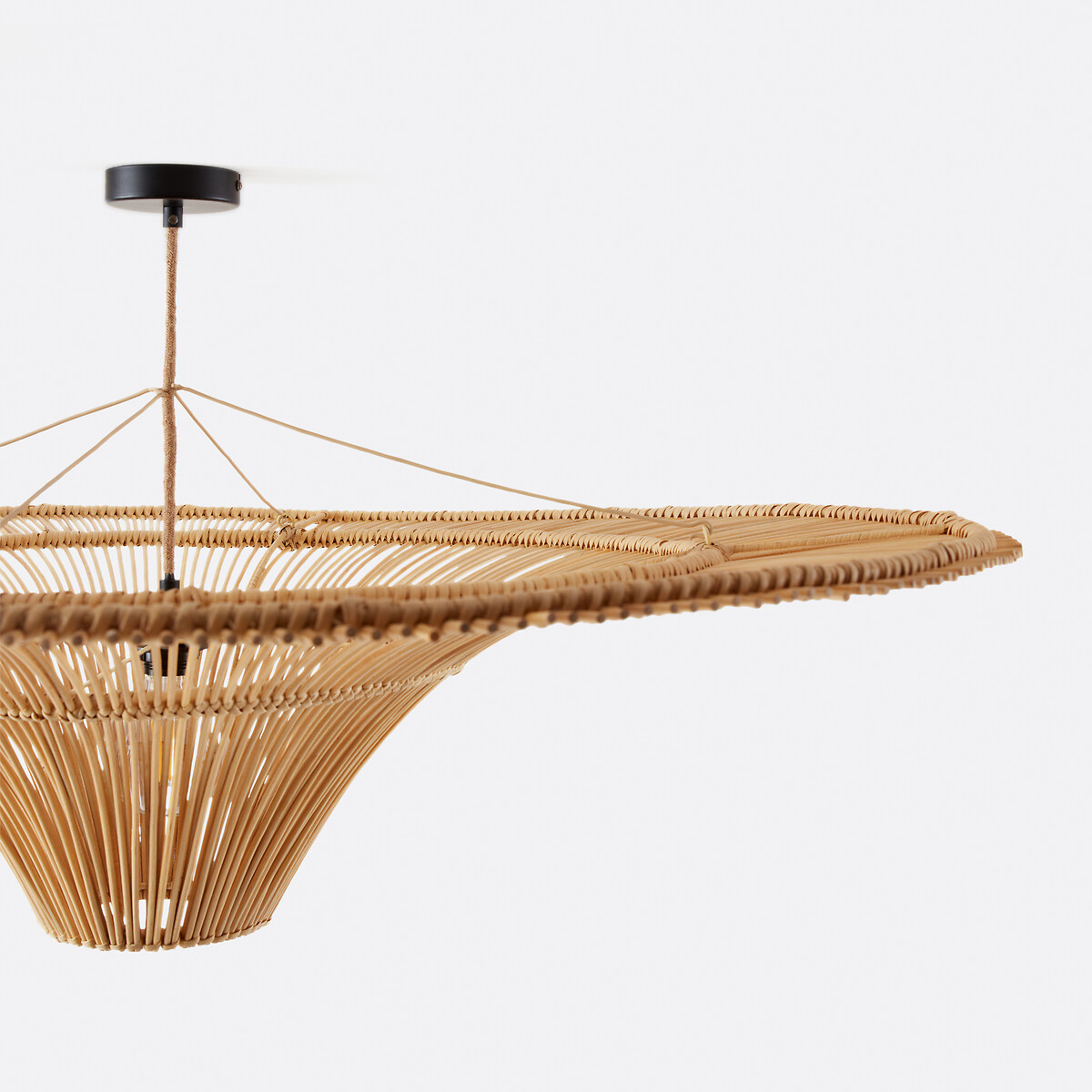 LA REDOUTE INTERIEURS<br>Luminária pendente em rattan Ø120 cm, Junita