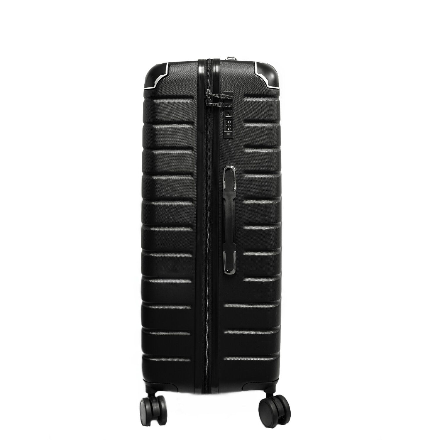 3 Tlg. Reisekoffer- Set Schwarz mit 4 Räder 360° drehbar Hartschale