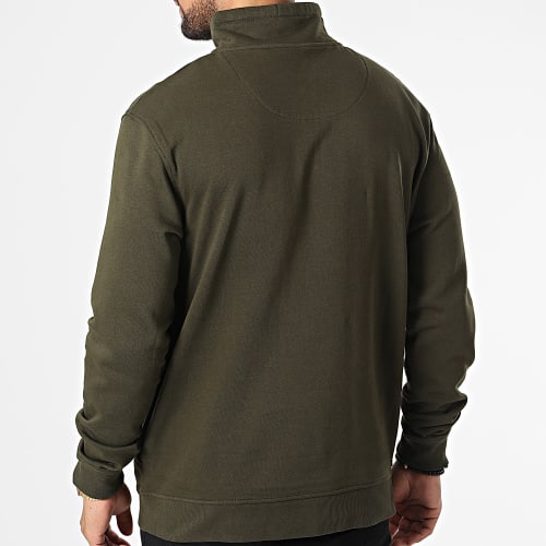 Sweat Col Zippé Targaryen Vert Kaki