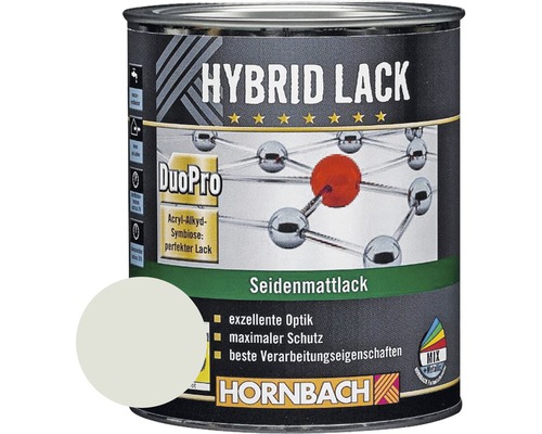 HORNBACH Gekleurde Lak Hybride Lak Meubellak Satijn Mat RAL 7035 Lichtgrijs 750 ml