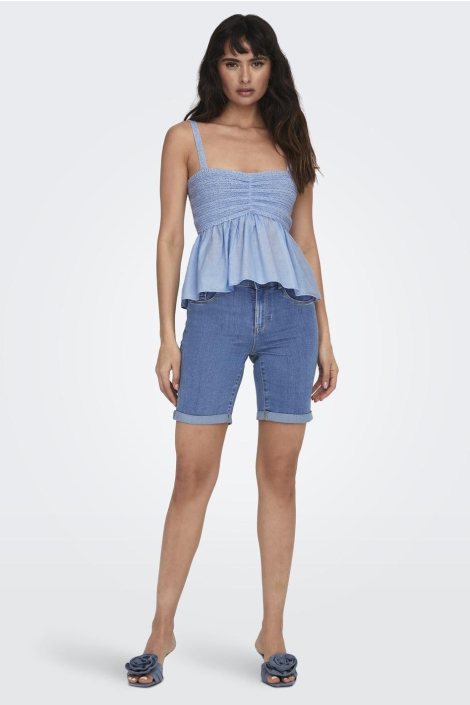 Only blauwe dames korte broek