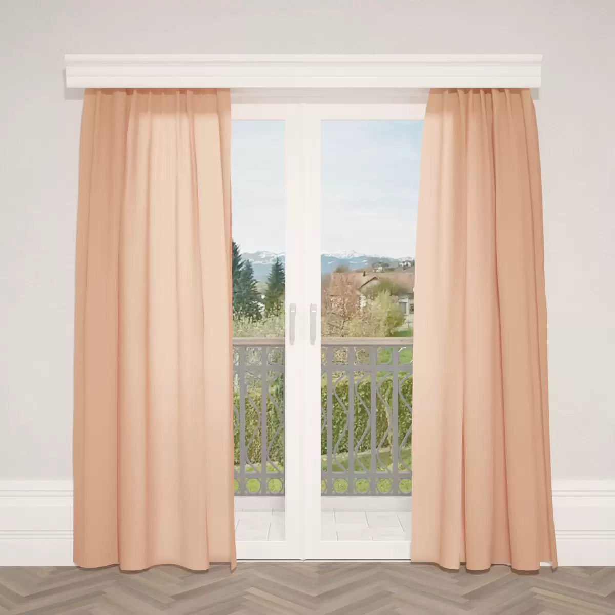 Nachtvorhang Mircrocrash beige,braun