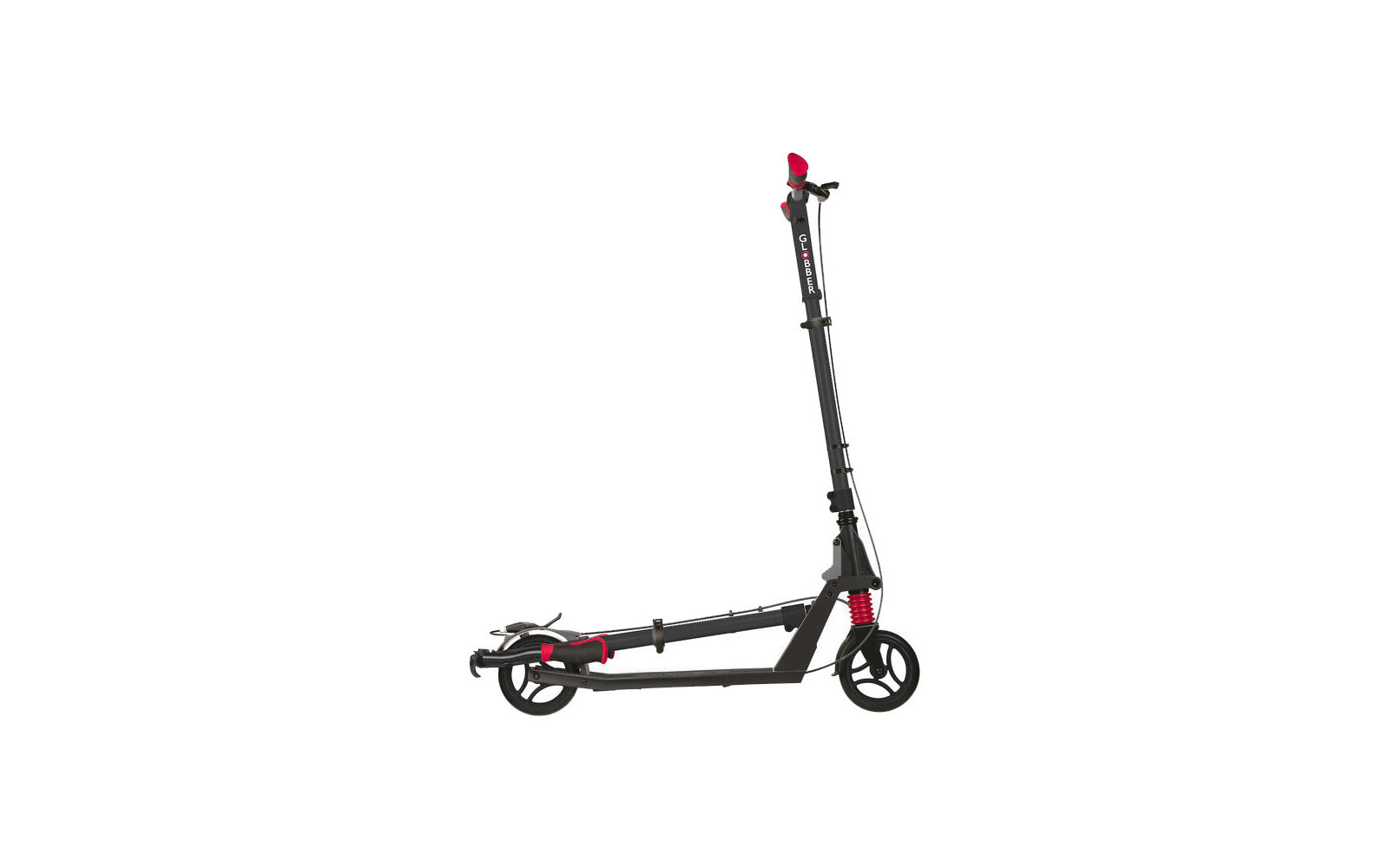 Globber One K 165 klappbarer Scooter mit Handbremse Silber