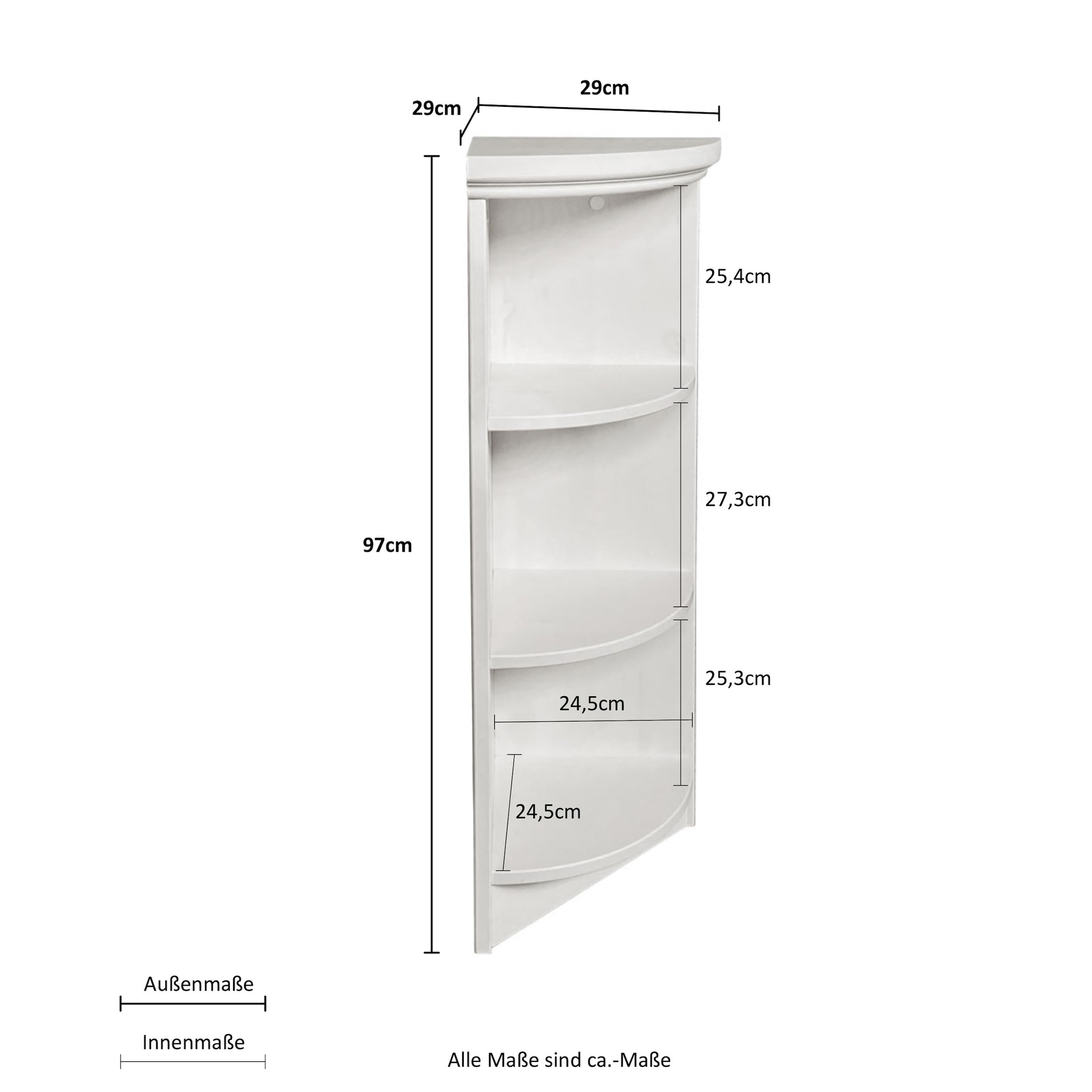 Home affaire Anbauregal »Soeren« aus massiver Kiefer, Höhe 97 cm, Tiefe 29 cm