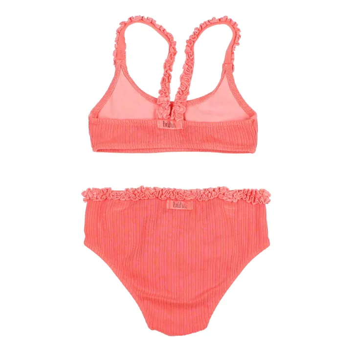 Búho Maillot 2 Pièces Côtelé | Corail