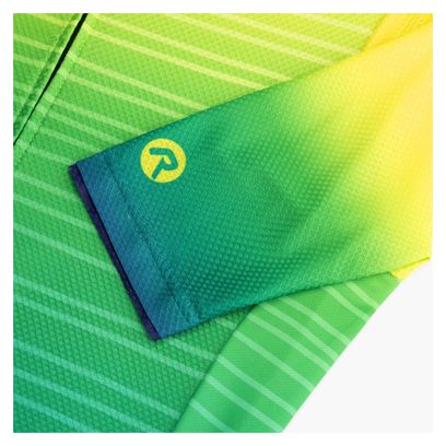 Maillot Manches Courtes Velo Rogelli - Homme - Vert/Fluor