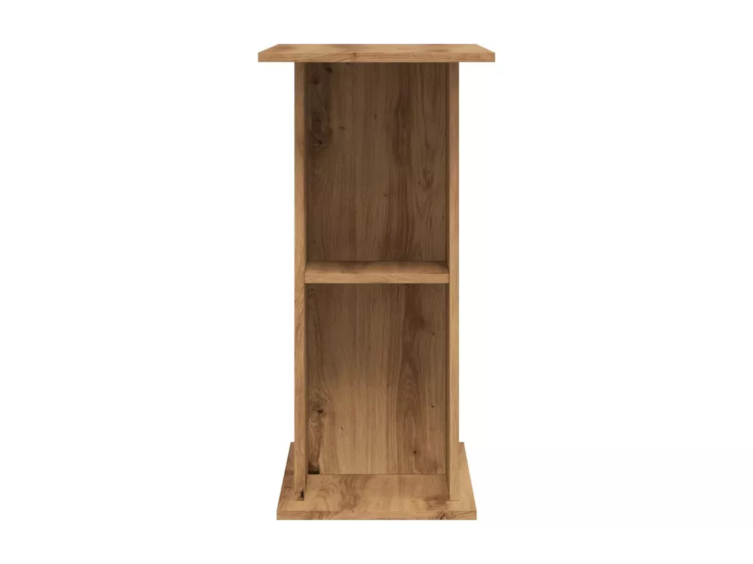 Support d'aquarium chêne artisanal 36x75x72,5cm bois ingénierie