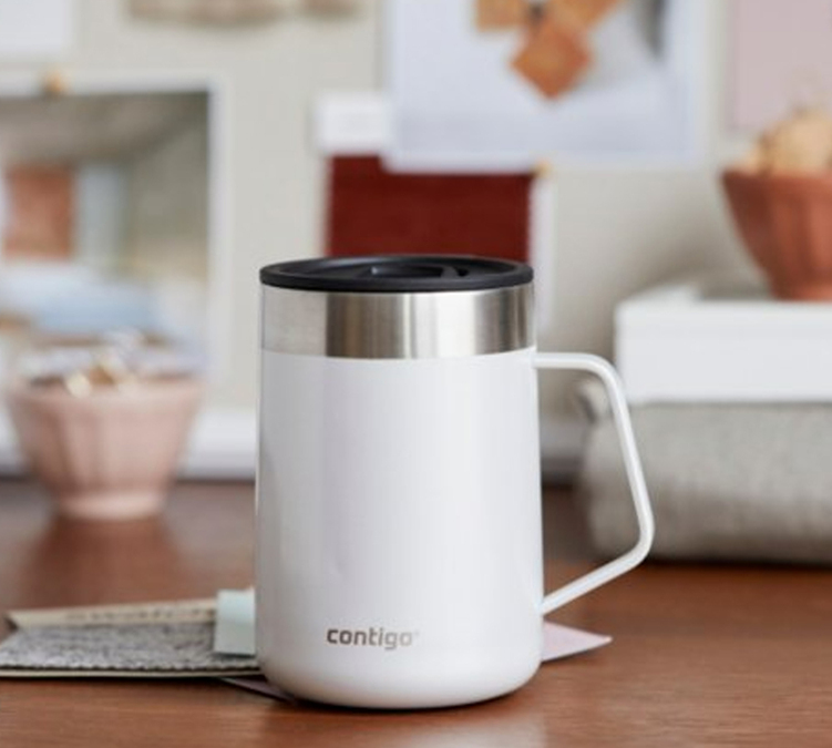 Mug isotherme Streeterville 41 cl Contigo + 250g chocolat en poudre Monbana