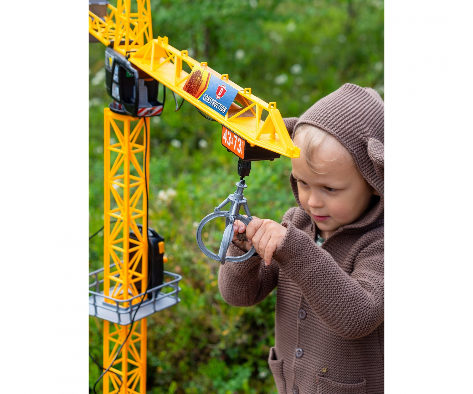 Mega Crane Kinder Spielzeug Baustellen Kran mit Controller Batteriebetrieben (201139012)