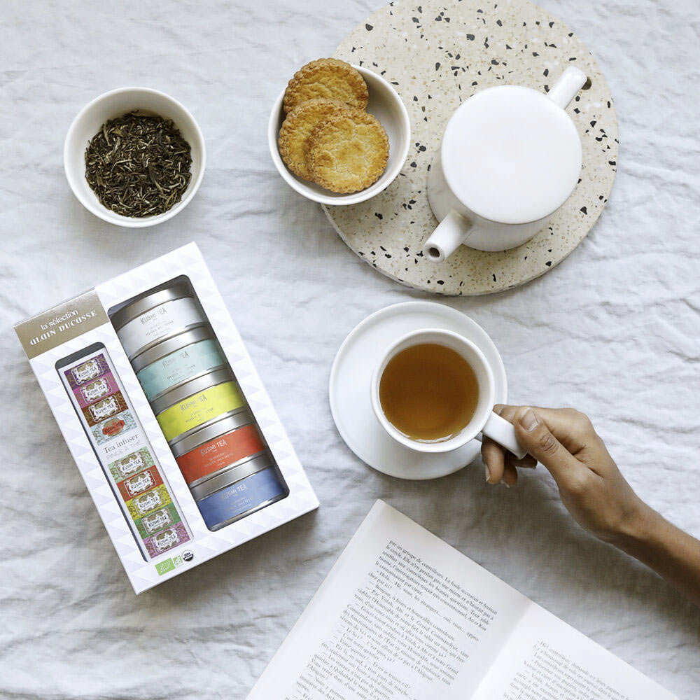 Coffret cadeau de thés bio Kusmi sélectionnés par Alain Ducasse