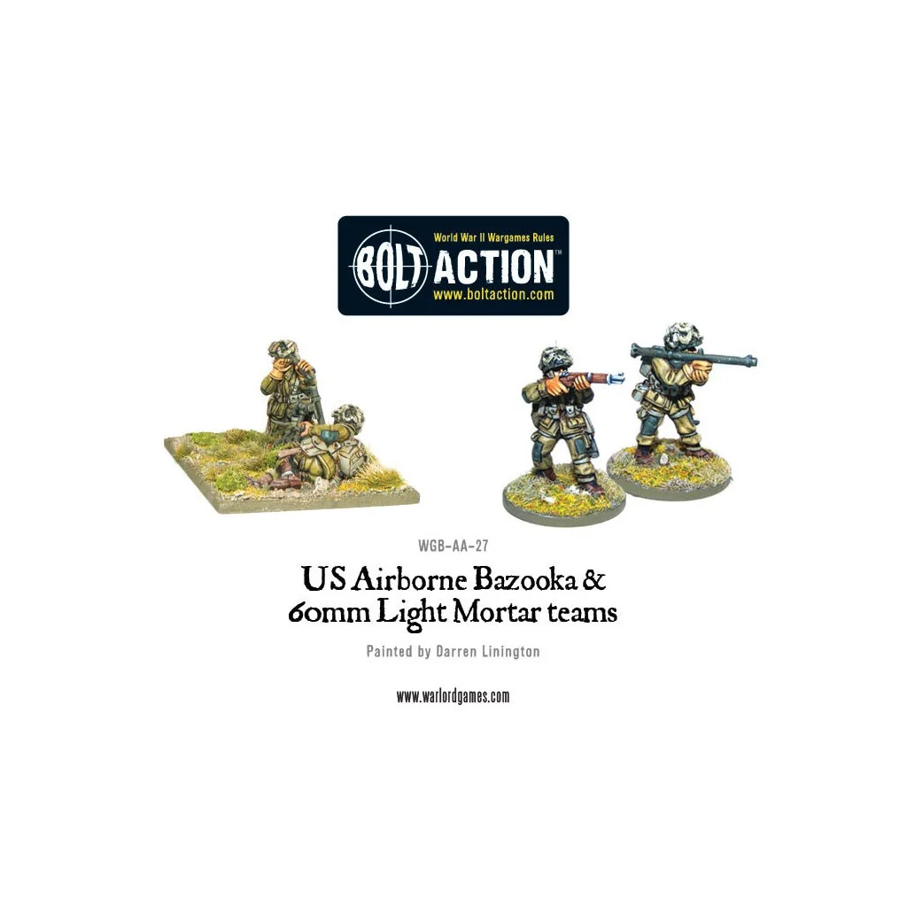 Bolt Action - US Airborne Bazooka and 60mm light mortar teams
