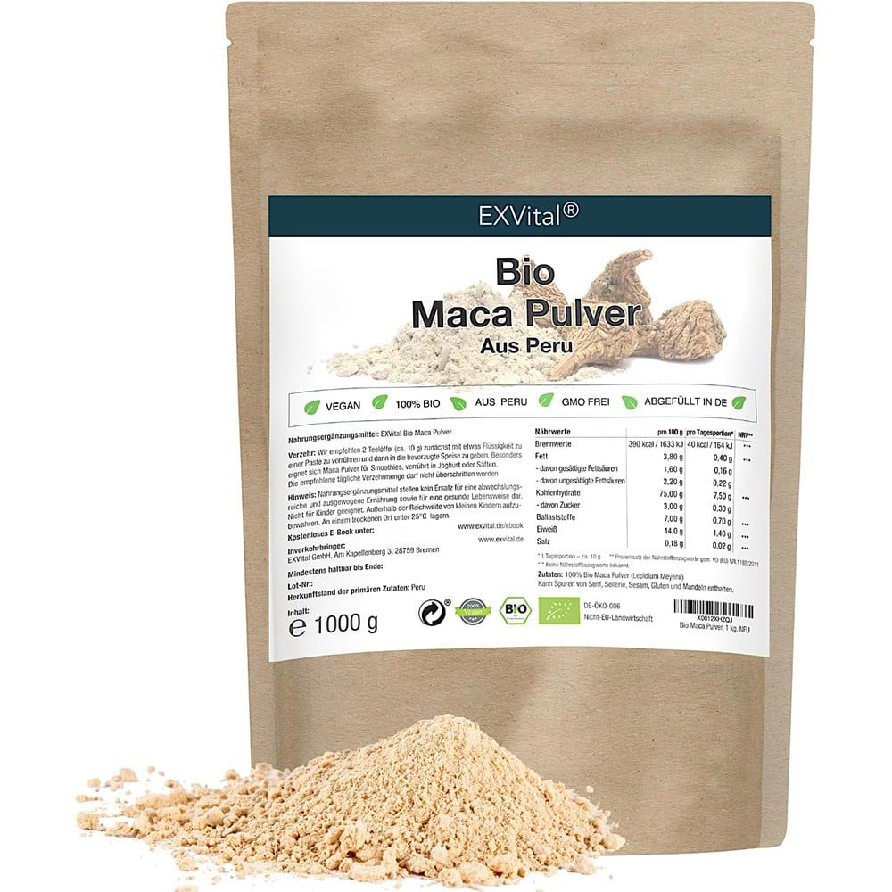 EXVital® BIO Maca Pulver von EXVital aus Peru, 1kg
