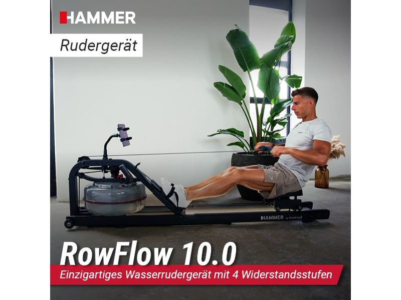 HAMMER Rudergerät RowFlow 10.0 Wasser Rudergerät