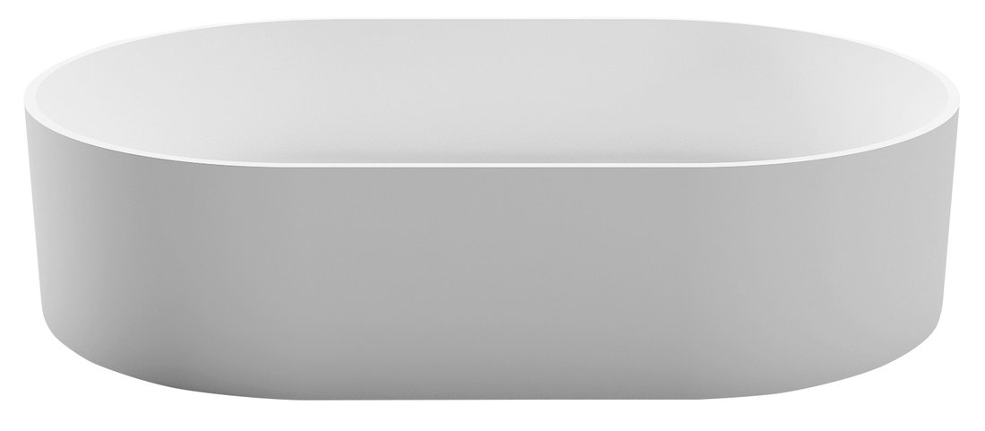 Sapho Thin ovale waskom solid surface 55x35cm wit mat