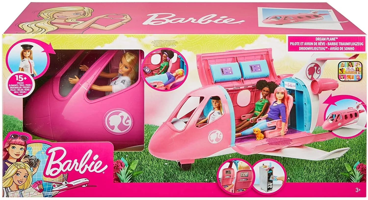 Barbie - Dream Flyvemaskine med PilotDukke