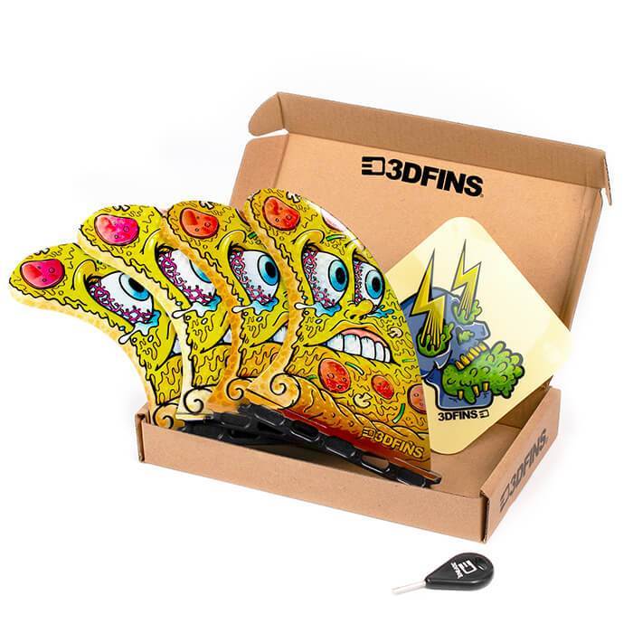 3DFINS Go Hard Pizza - Quad Futures - Medium