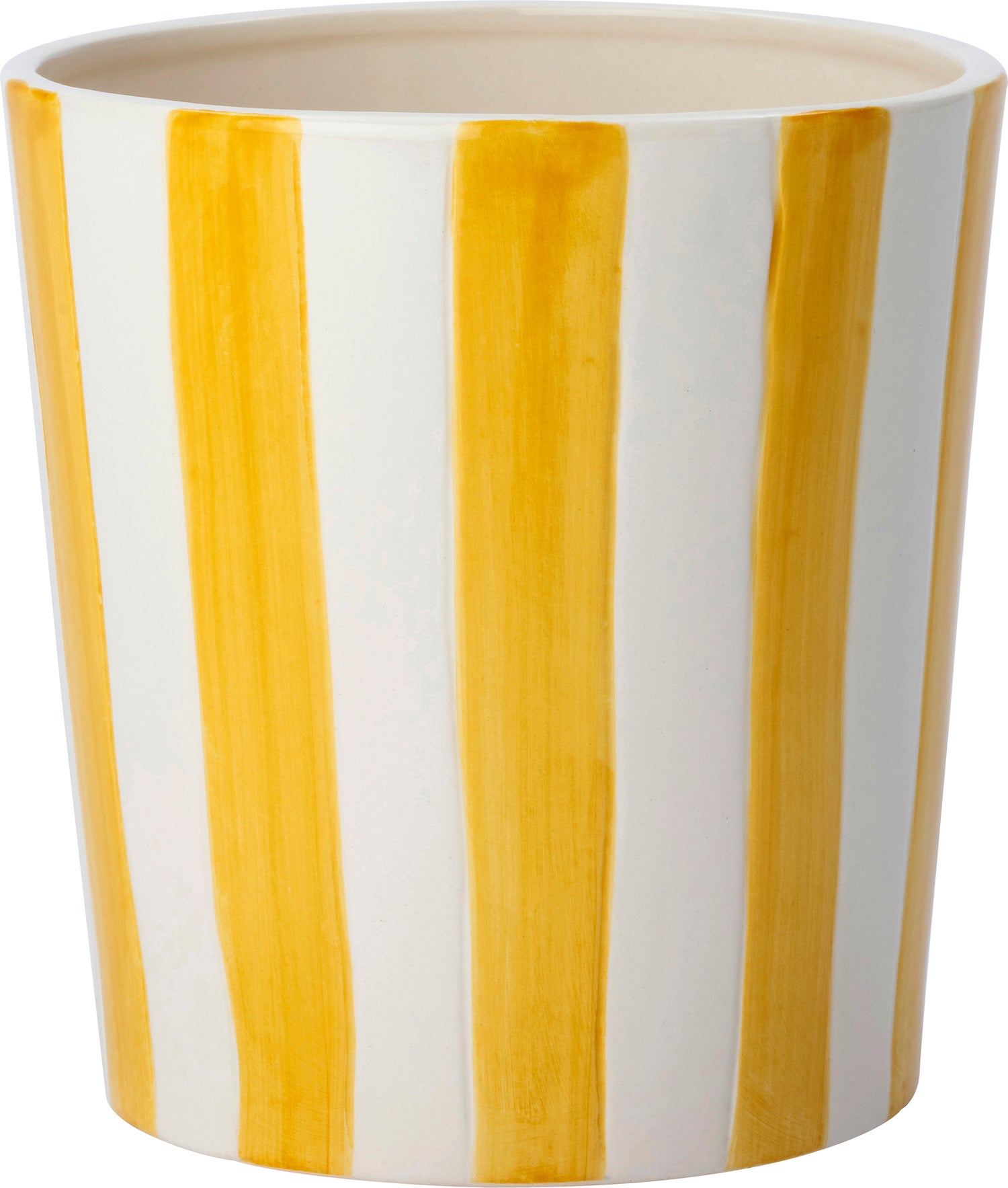 Intratuin bloempot Jake wit / geel D 15 H 16 cm