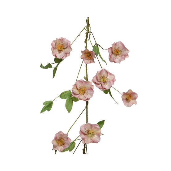 Guirlande de fleurs en polyester L130cm