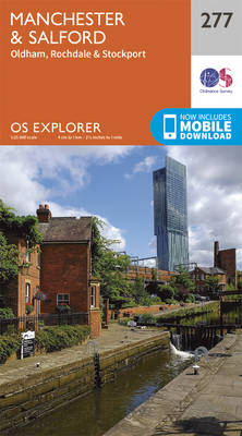 Manchester and Salford - OS Explorer Map 277 (Sheet map, folded)