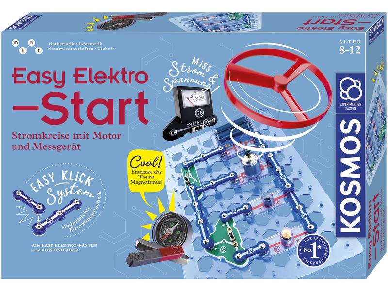 Kosmos Experimentierkasten Easy Elektro – Start Stromkreise mit Motor und Messgerät