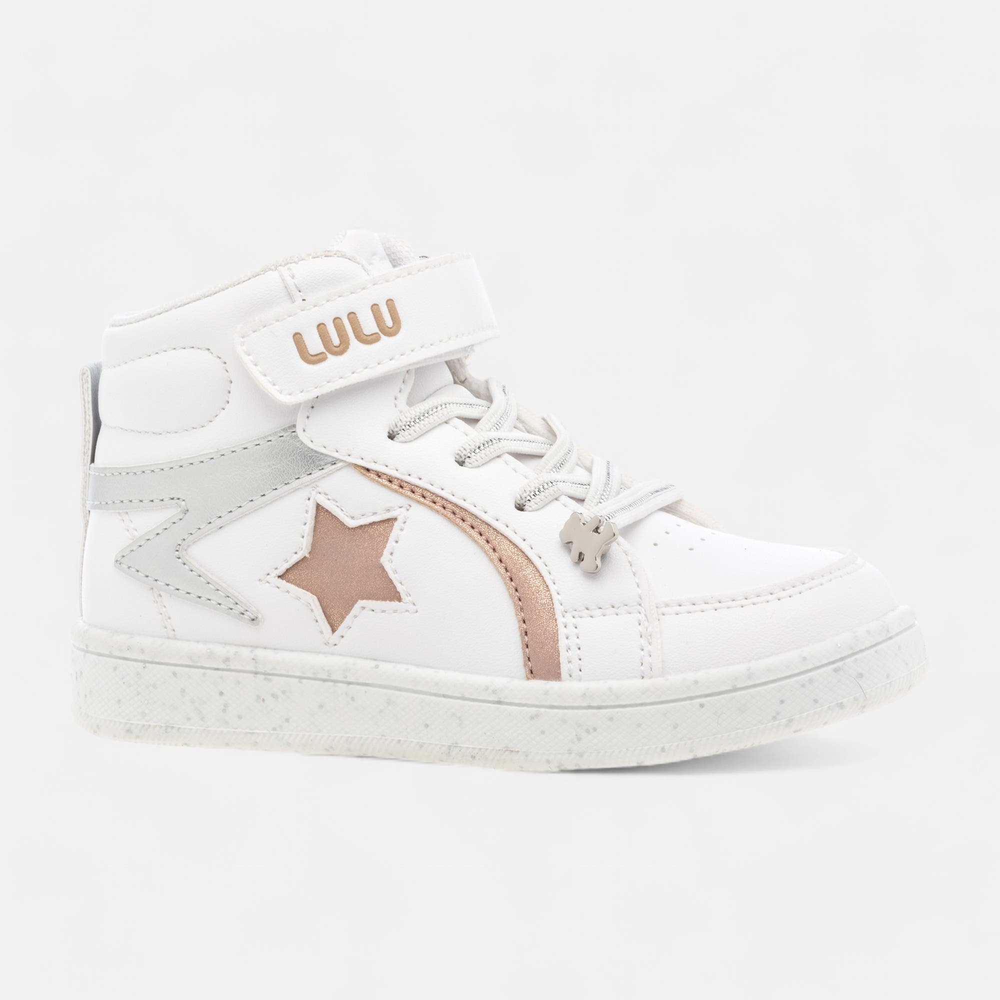 Baskets hautes Fille blanc